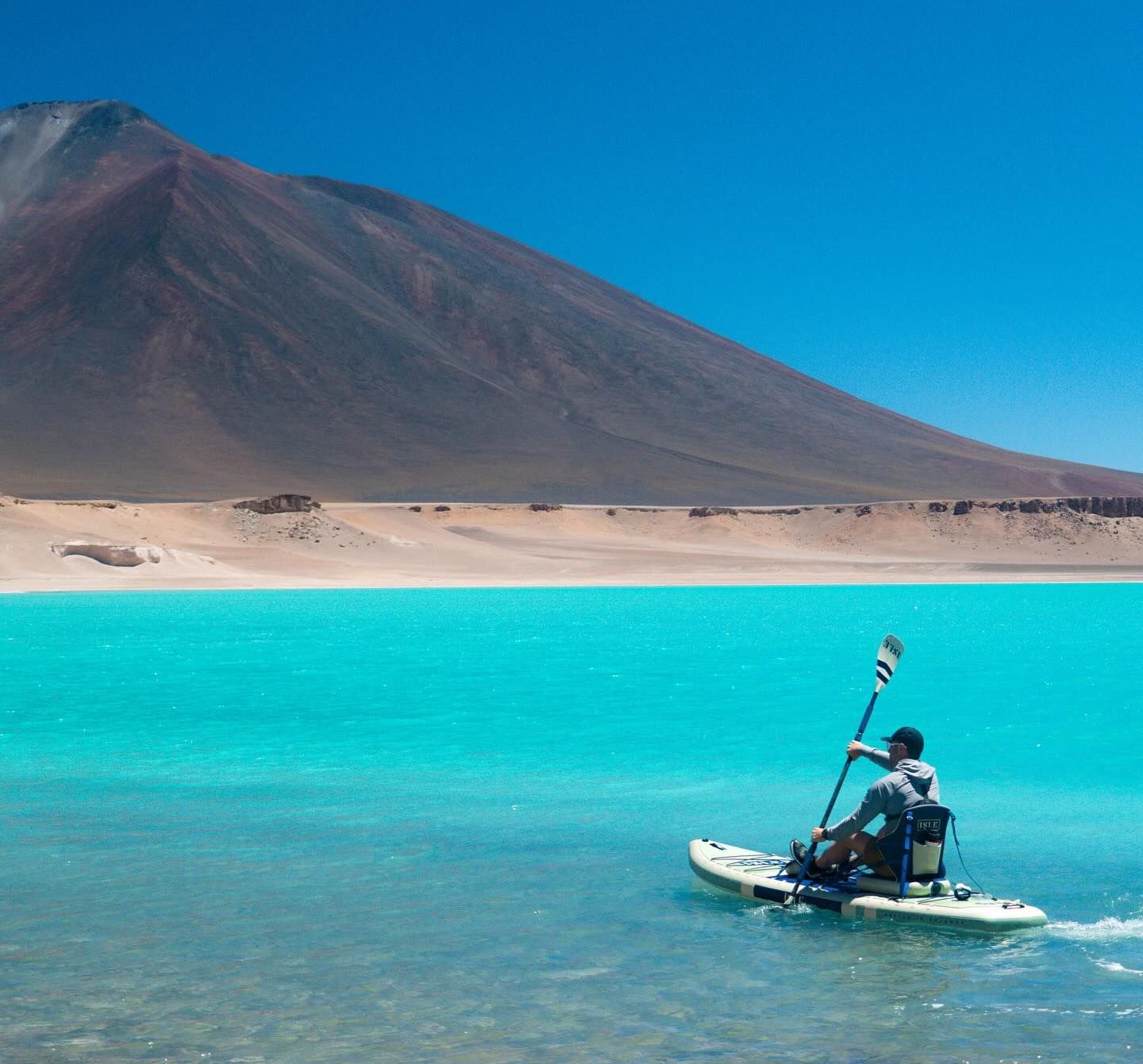 Highest altitude to paddle board, world record set by Andrew Hughes