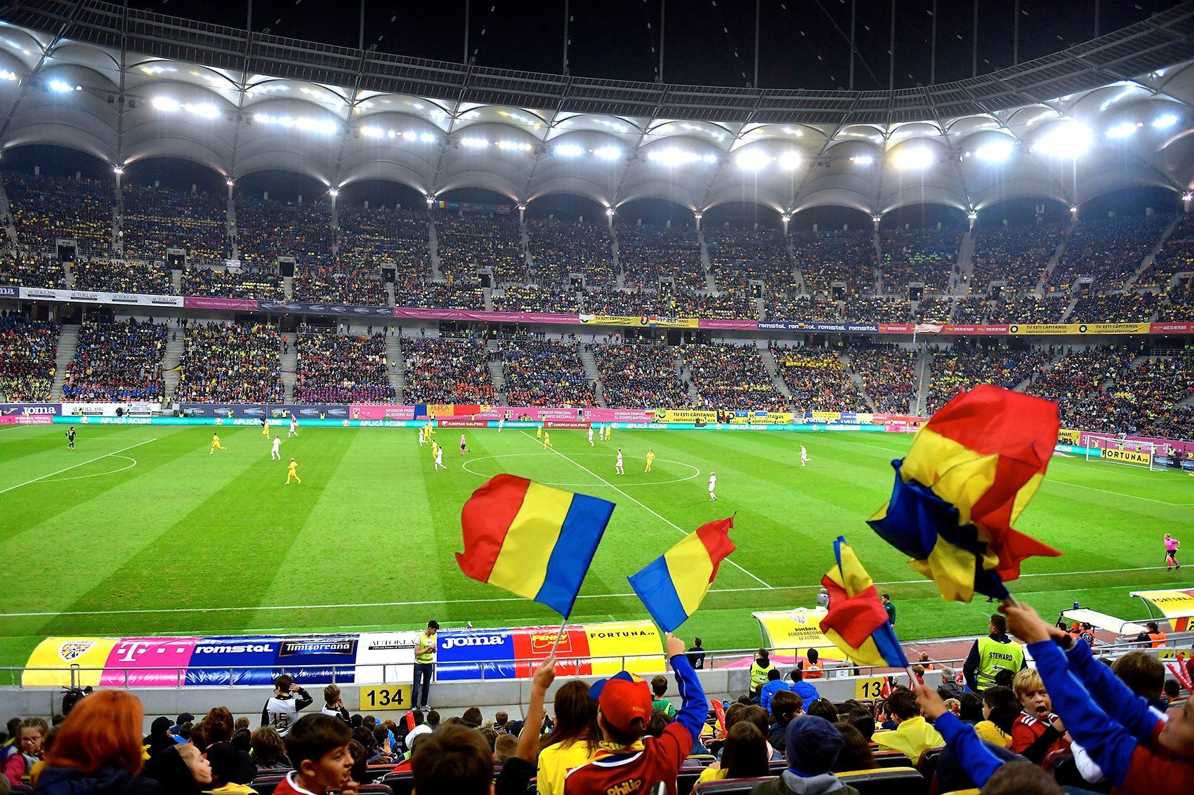 Most child-supporters present at an official European match, Romania sets world record