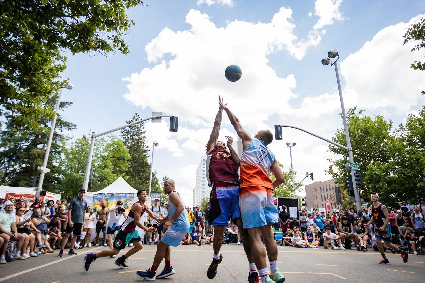 World's largest outdoor 3-on-3 basketball tournament, world record in Spokane, Washington