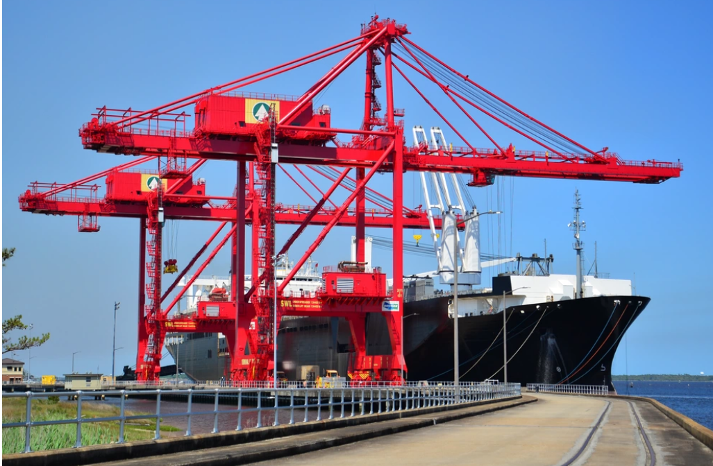 World’s largest military terminal, world record in Southport, North Carolina