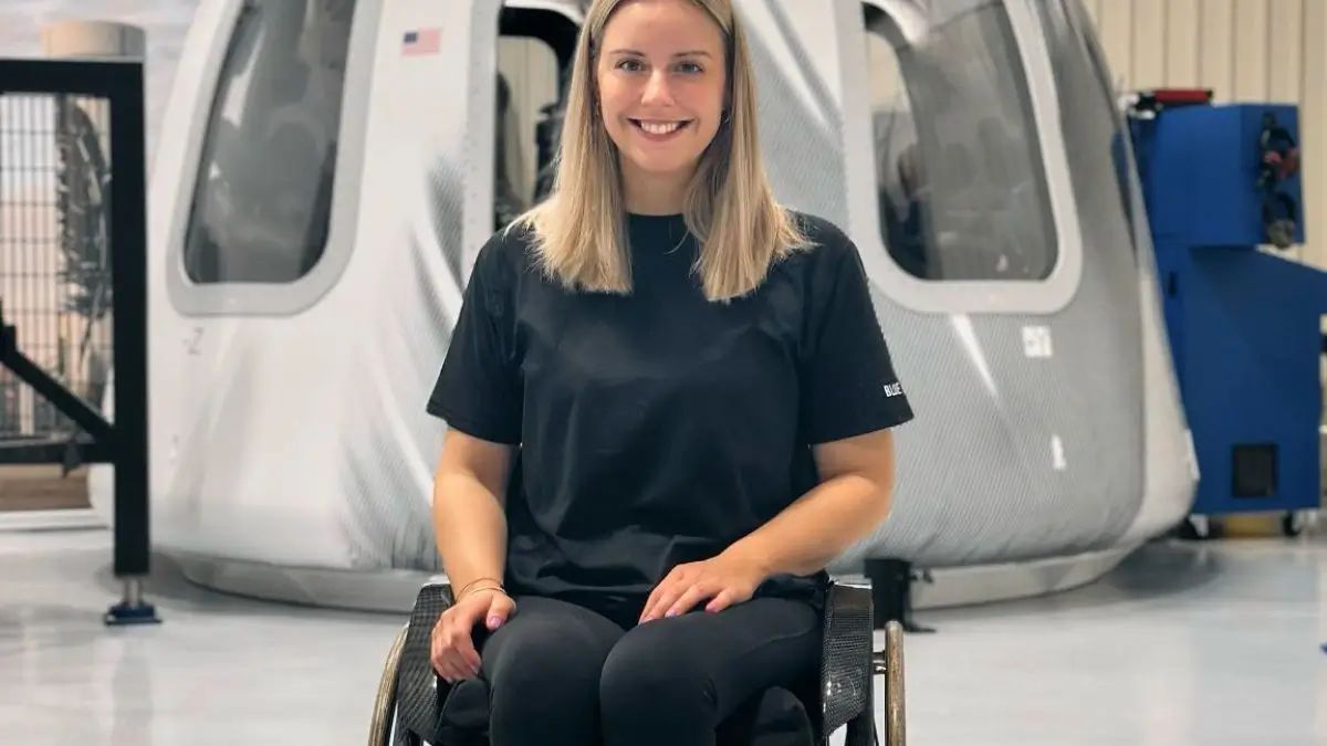 World's first wheelchair user to travel to space, Michaela Benthaus sets world record