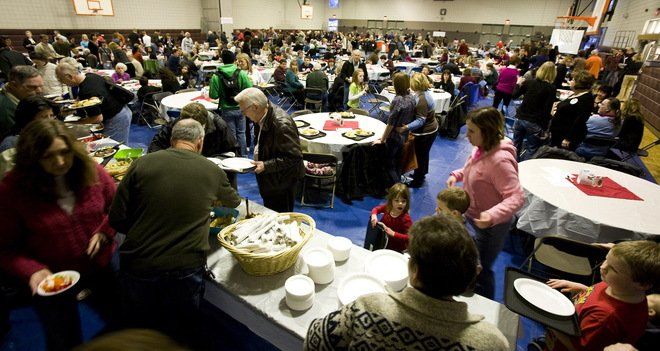Largest potluck supper - world record set by Elmbrook Church  