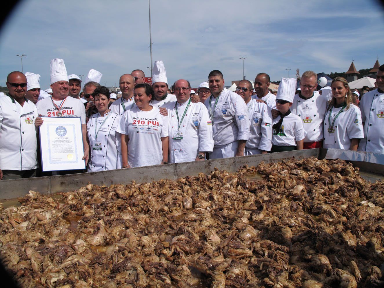  Most Chicken Fried Simultaneously - Tiberiu Kiss-Budai sets world record