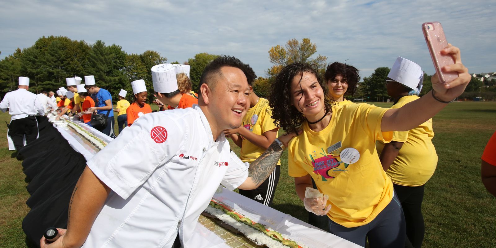 Longest California roll: world record set by the Purchase College