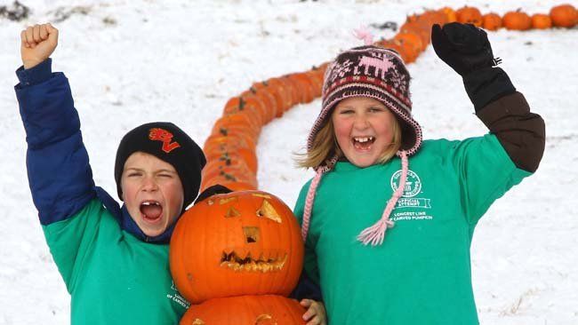 Longest line of carved pumpkins: Calgary breaks Guinness World Records' record