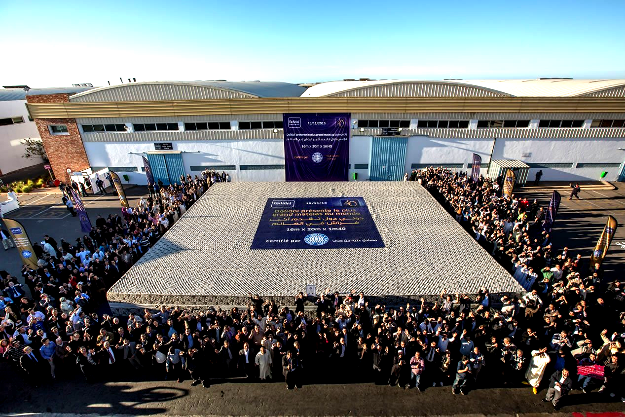 Largest mattress: Dolidol Morocco sets world record record (VIDEO)