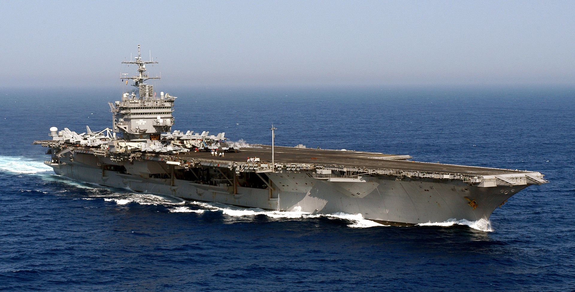 World’s first nuclear-powered aircraft carrier: USS Enterprise Aug 28, 2018 USS Enterprise (CVN-65), formerly CVA(N)-65, was the world's first nuclear-powered aircraft carrier and the eighth United States naval vessel to bear the name; was officially decommissioned earlier this year, which means it is no longer officially on the Navy’s register; the completed inactivation of the former USS Enterprise was confirmed recently by officials at the Sea-Air-Space 2018 exposition in National Harbor, Maryland.