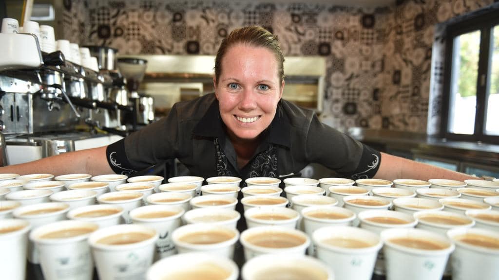 Most cappuccinos made in one hour (individual): Liza Thomas