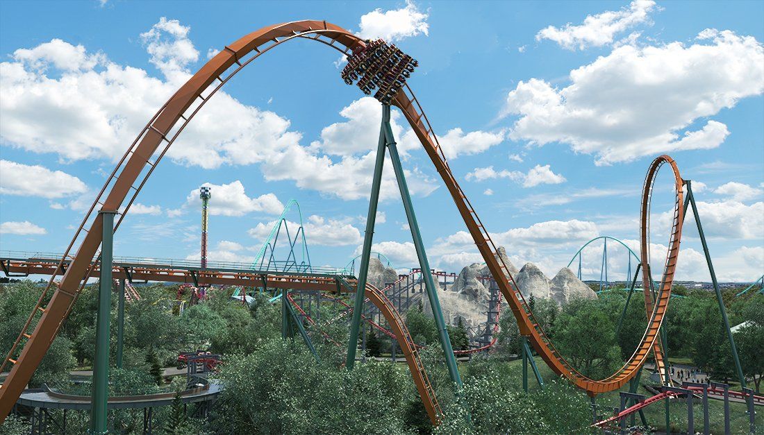 Longest, Fastest, and Tallest Dive Coaster: The Yukon Striker Longest, Fastest, and Tallest Dive Coaster: The Yukon Striker