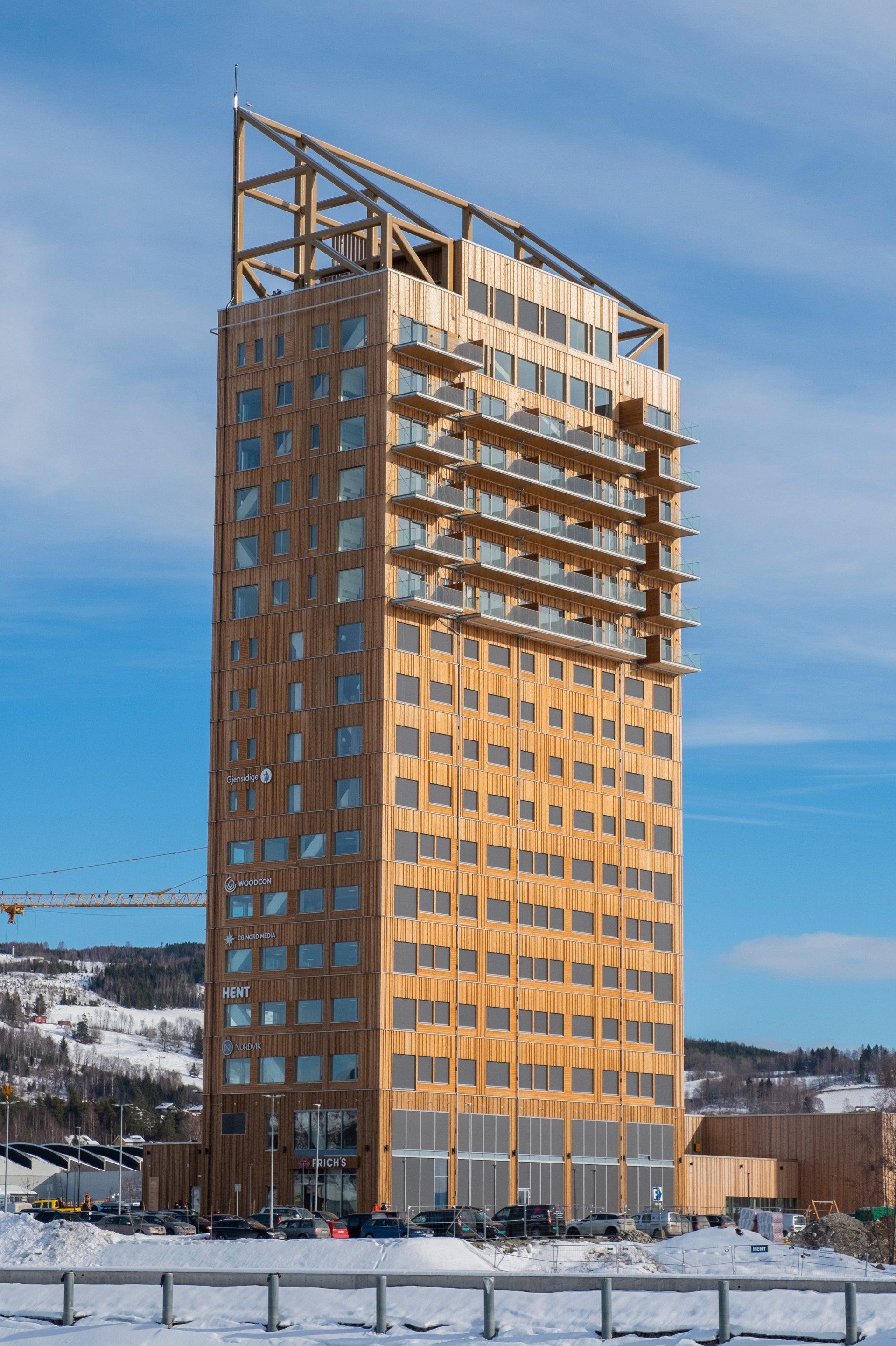 World's tallest timber building: Mjøstårnet in Norway World's tallest timber building: Mjøstårnet in Norway