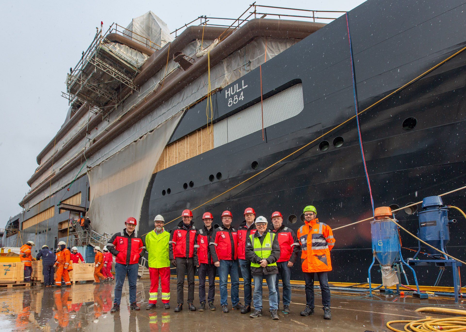 Longest motor yacht: 182.9m (600') research expedition vessel sets world record