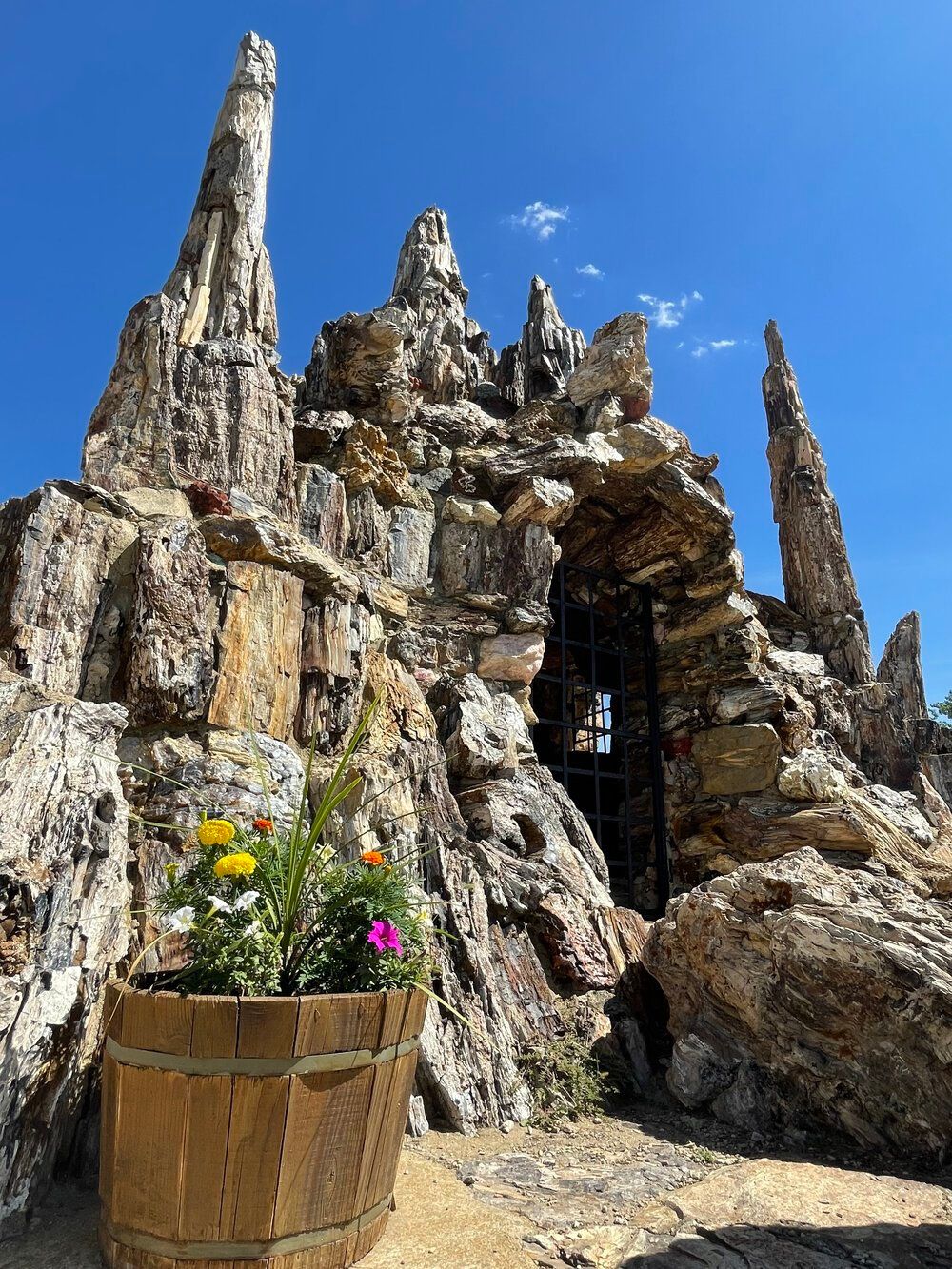 World's Largest Petrified Wood Park, world record in Lemmon, South Dakota