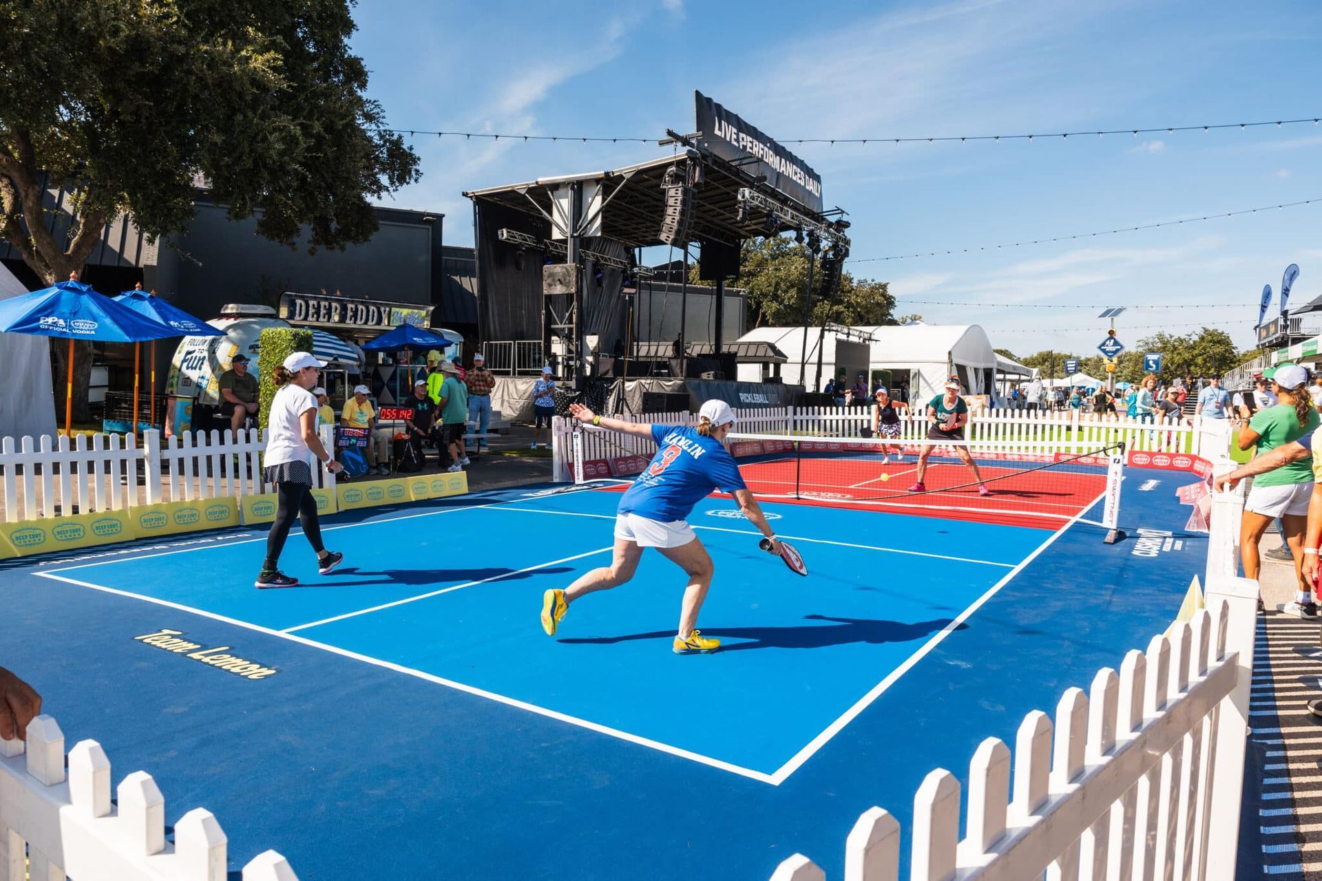 Most Participants in a Pickleball Exhibition Match, world record in Farmers Branch, Texas
