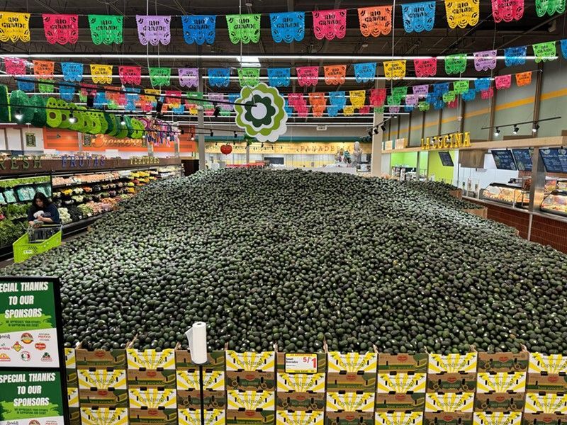 World’s Largest Avocado Display, world record in Dallas, Texas
