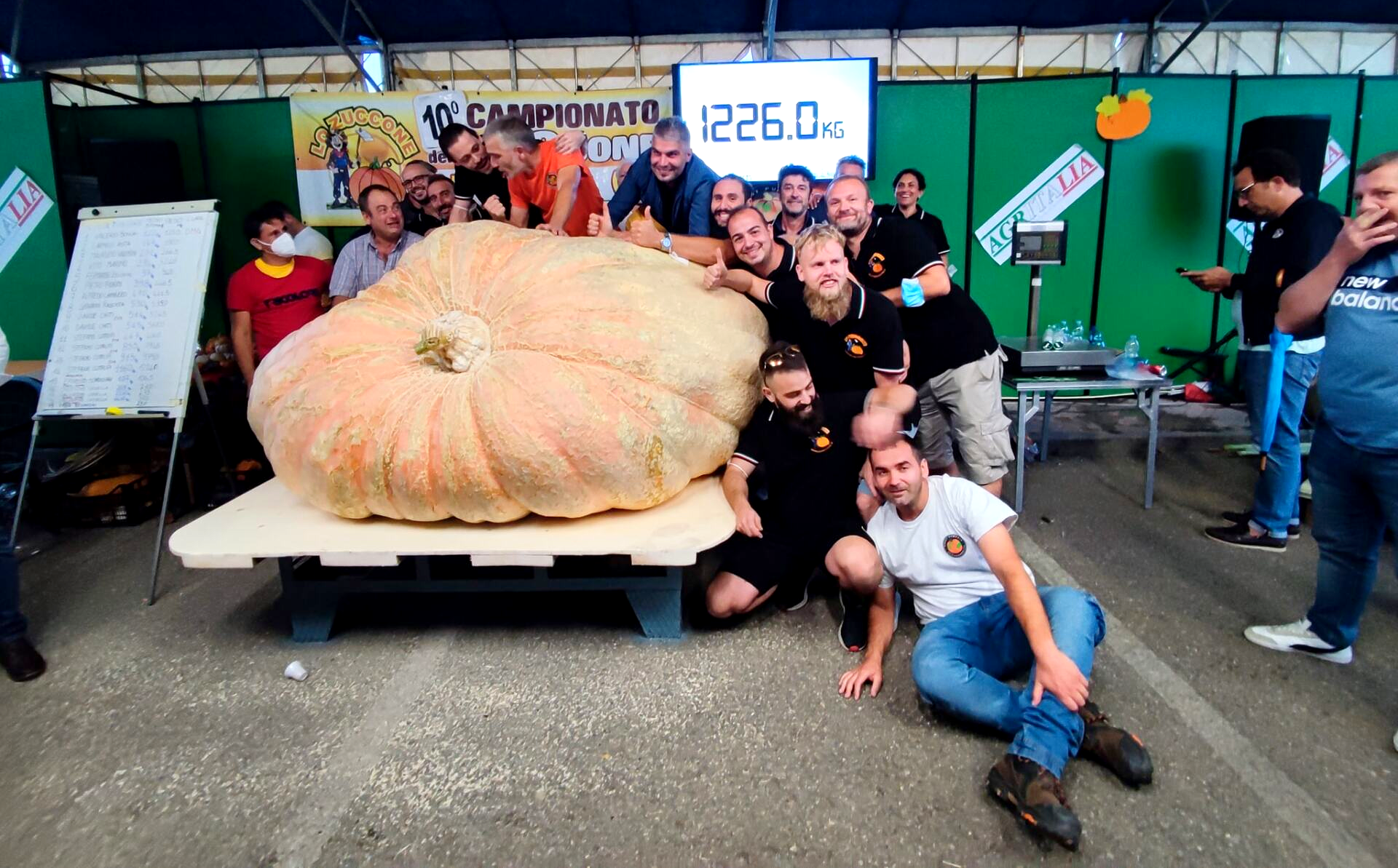 Heaviest pumpkin: world record set by Stefano Cutrupi