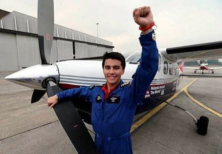 Youngest pilot to fly around the world: James Anthony Tan Youngest pilot to fly around the world: James Anthony Tan