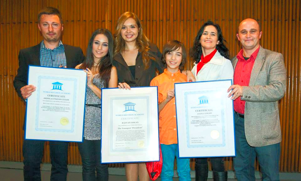 Most music albums released by young artists: Andra Gogan and Razvan Gogan set world record Most music albums released by young artists: Andra Gogan and Razvan Gogan set world record