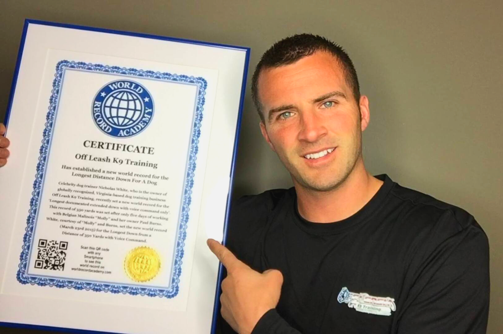  Longest Distance Down For A Dog: Off Leash K9 Training sets world record (VIDEO) 