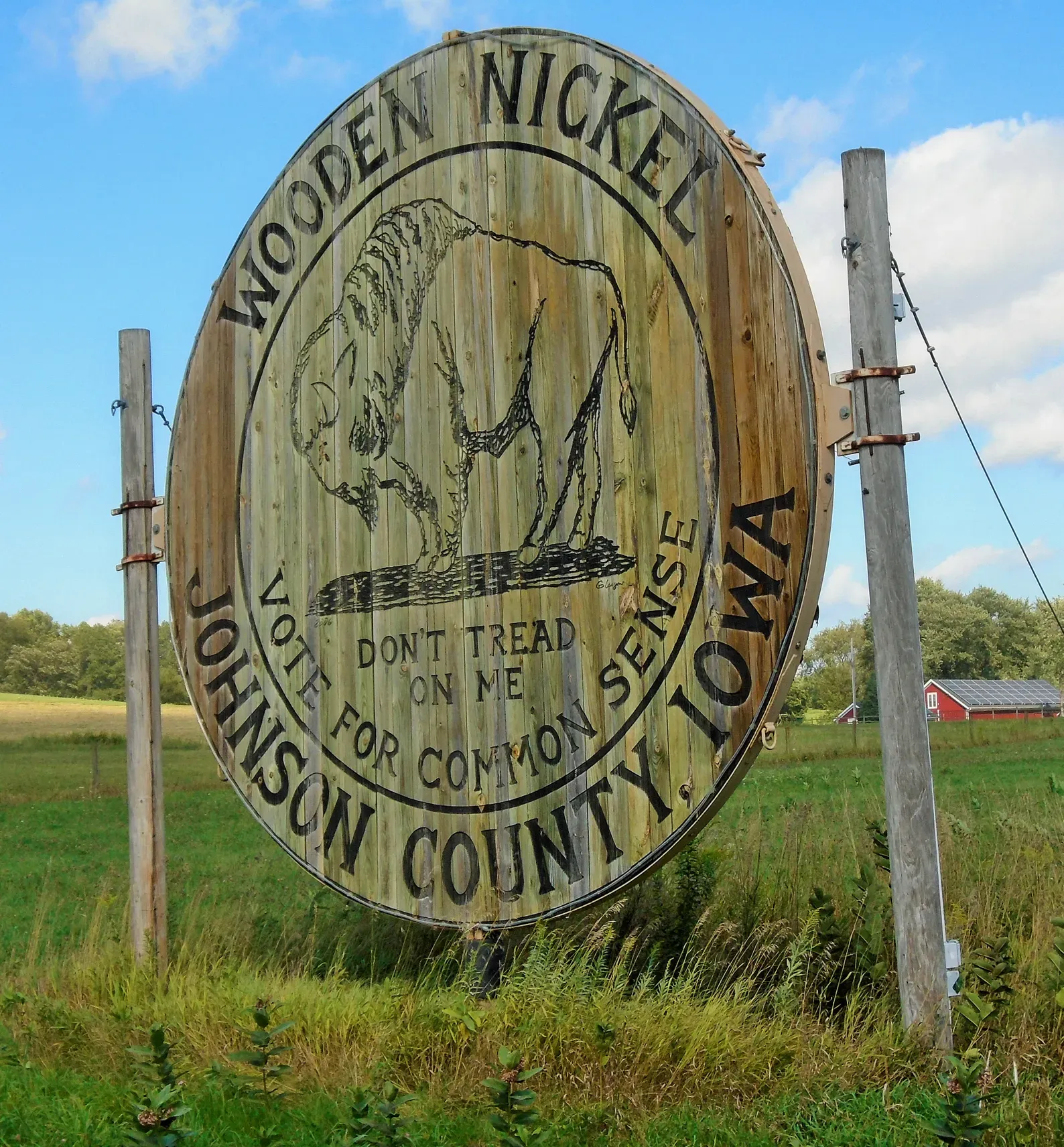 World’s Largest Wooden Nickel: Iowa City, Iowa sets world record