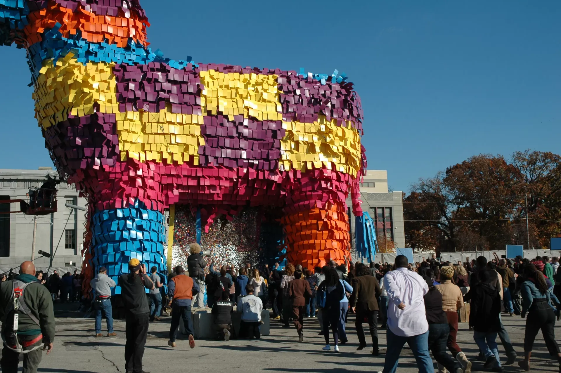 World's Largest Trojan Donkey Pinata: Philadelphia, PA, sets world record
