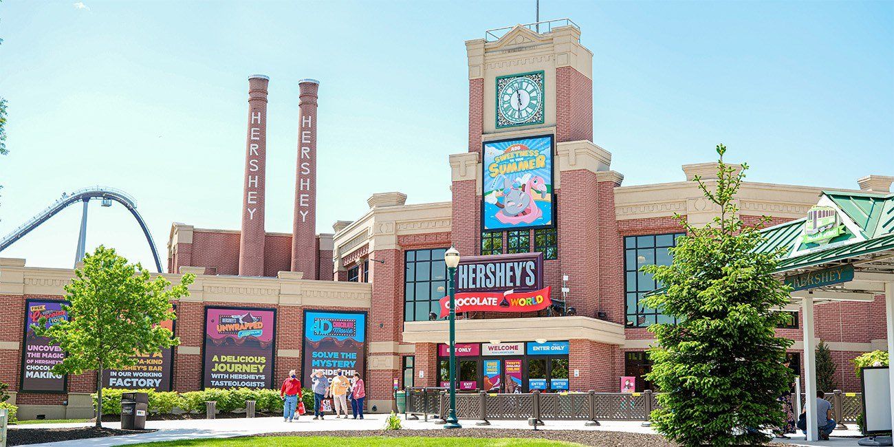 World’s Largest Chocolate Visitor Complex: Hershey's Chocolate World Attraction in Hershey, PA World’s Largest Chocolate Visitor Complex: Hershey's Chocolate World Attraction in Hershey, PA