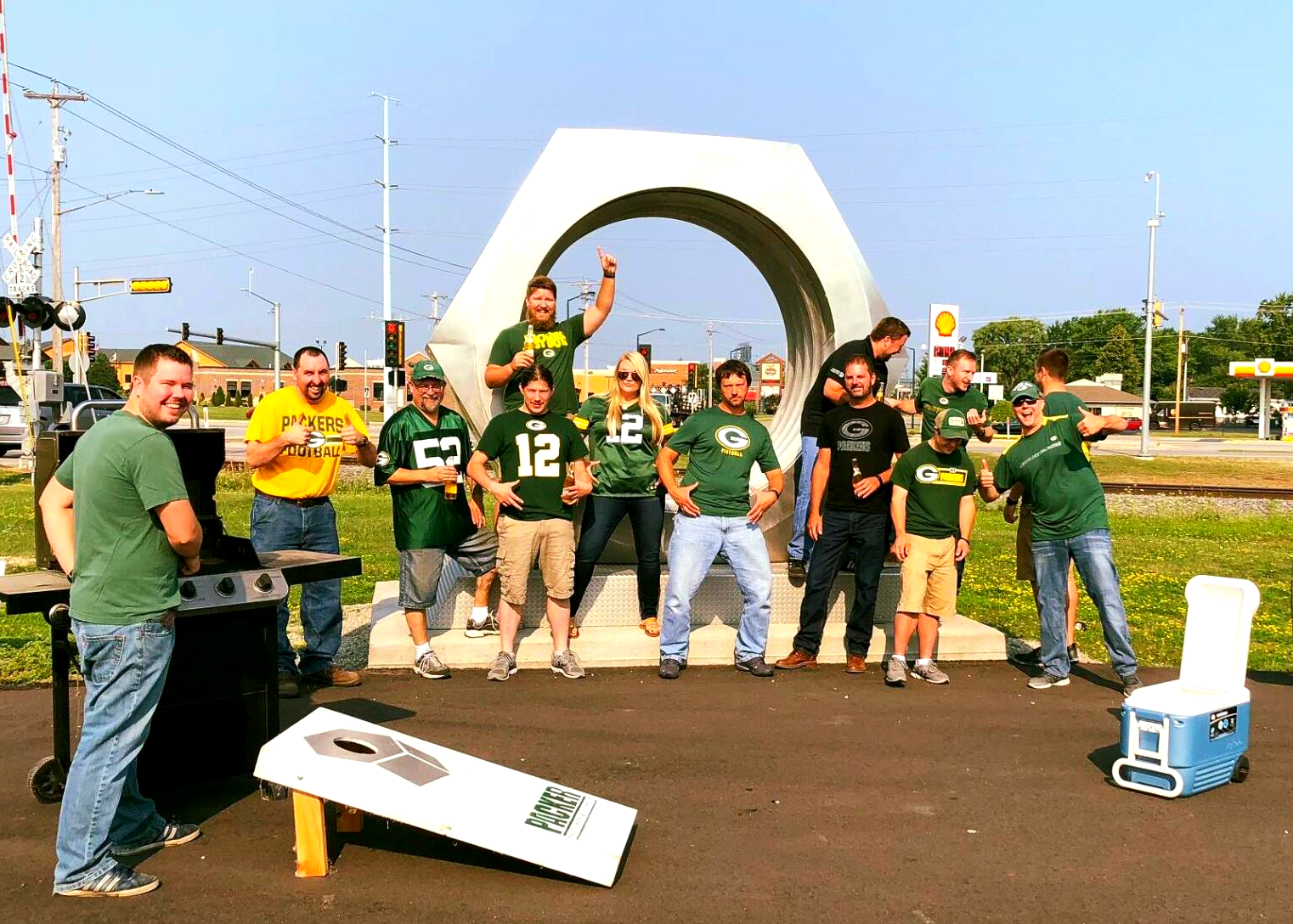 World's Largest Hex Nut Sculpture: Green Bay, Wisconsin, sets world record