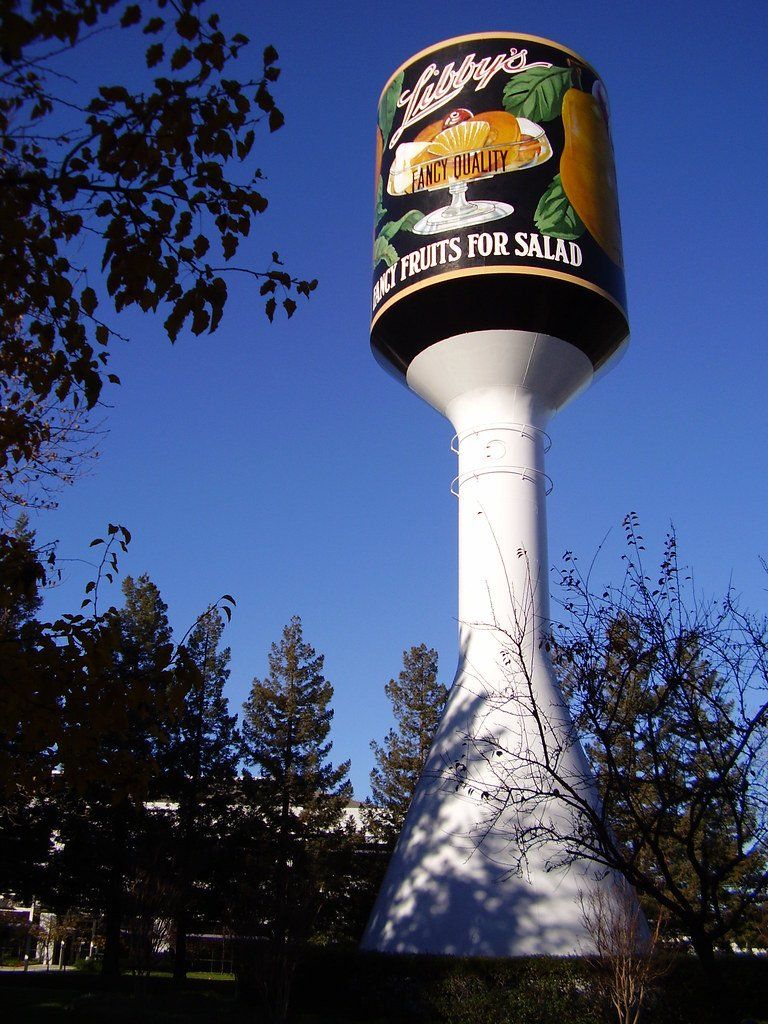 World's Largest Can of Fruit Cocktail Sculpture: world record set in Sunnyvale, California