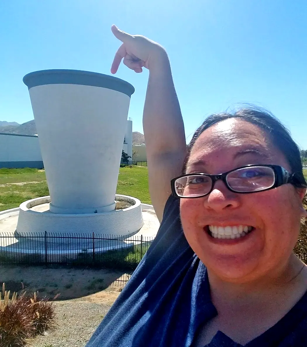 World's Largest Paper Cup Sculpture: world record set in Riverside, California World's Largest Paper Cup Sculpture: world record set in Riverside, California