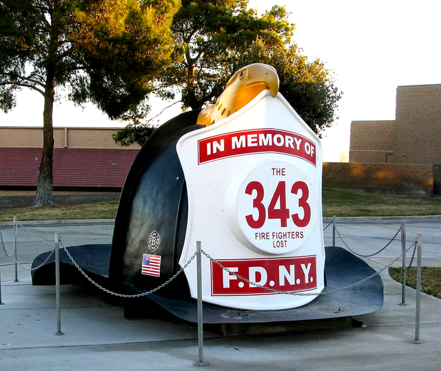 World's Largest Fire Helmet Sculpture: world record set in Barstow