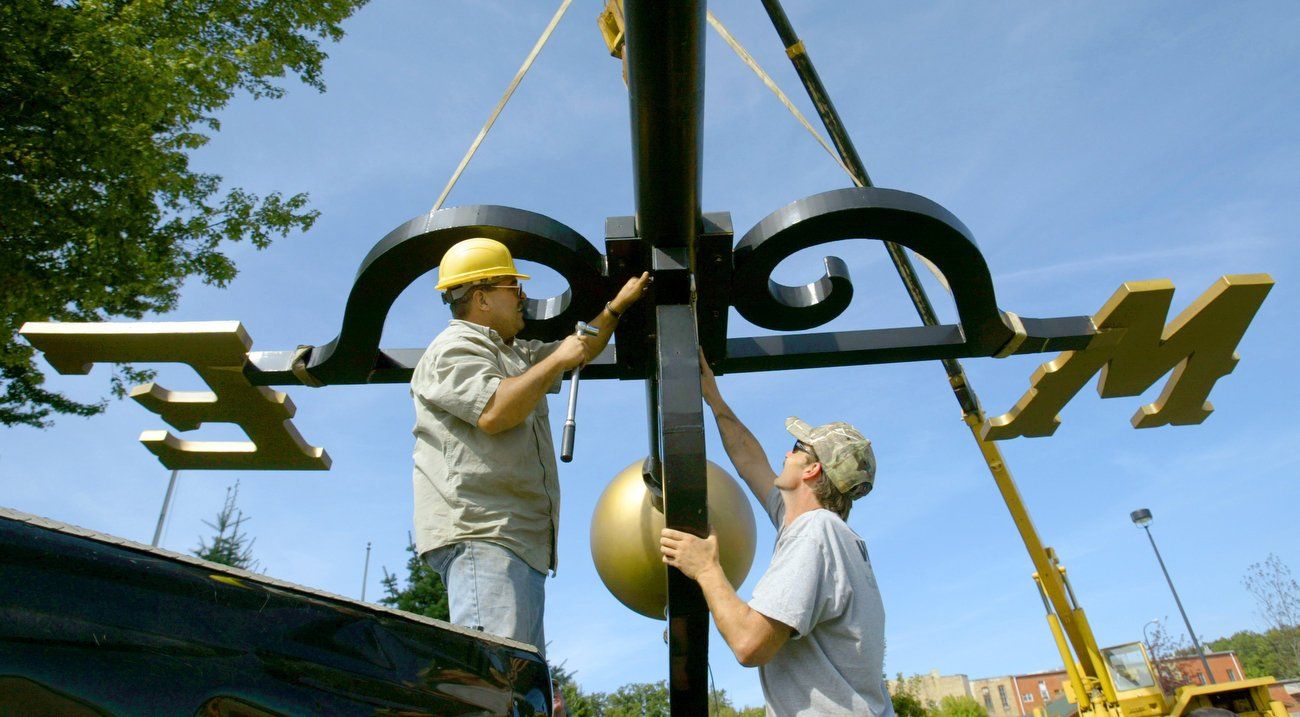World’s Largest Weather Vane: world record set in Montague, Michigan