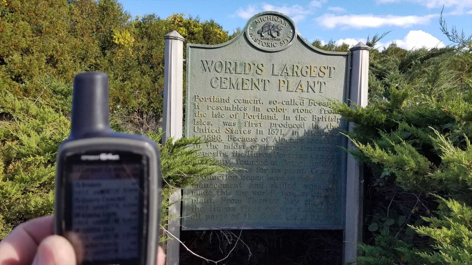 World's Largest Cement Plant: world record in Alpena, Michigan World's Largest Cement Plant: world record in Alpena, Michigan