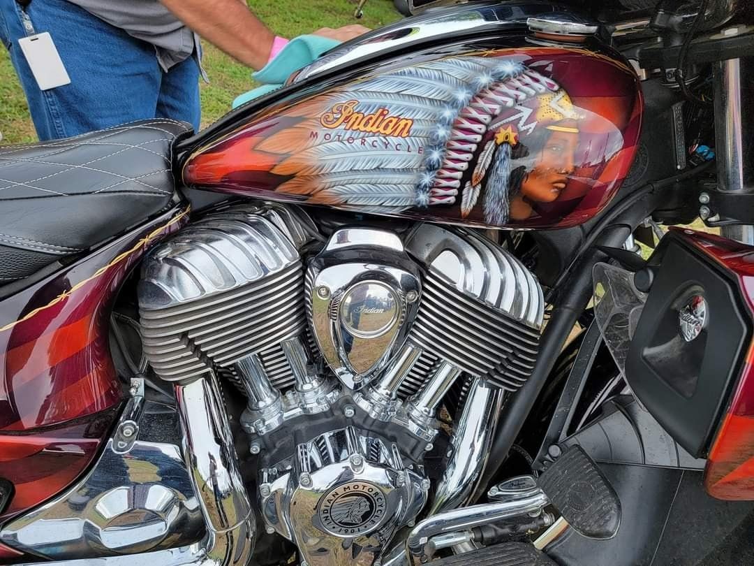 Largest Parade of Female Indian Motorcycle Riders: world record set in New Richmond, Wisconsin Largest Parade of Female Indian Motorcycle Riders: world record set in New Richmond, Wisconsin
