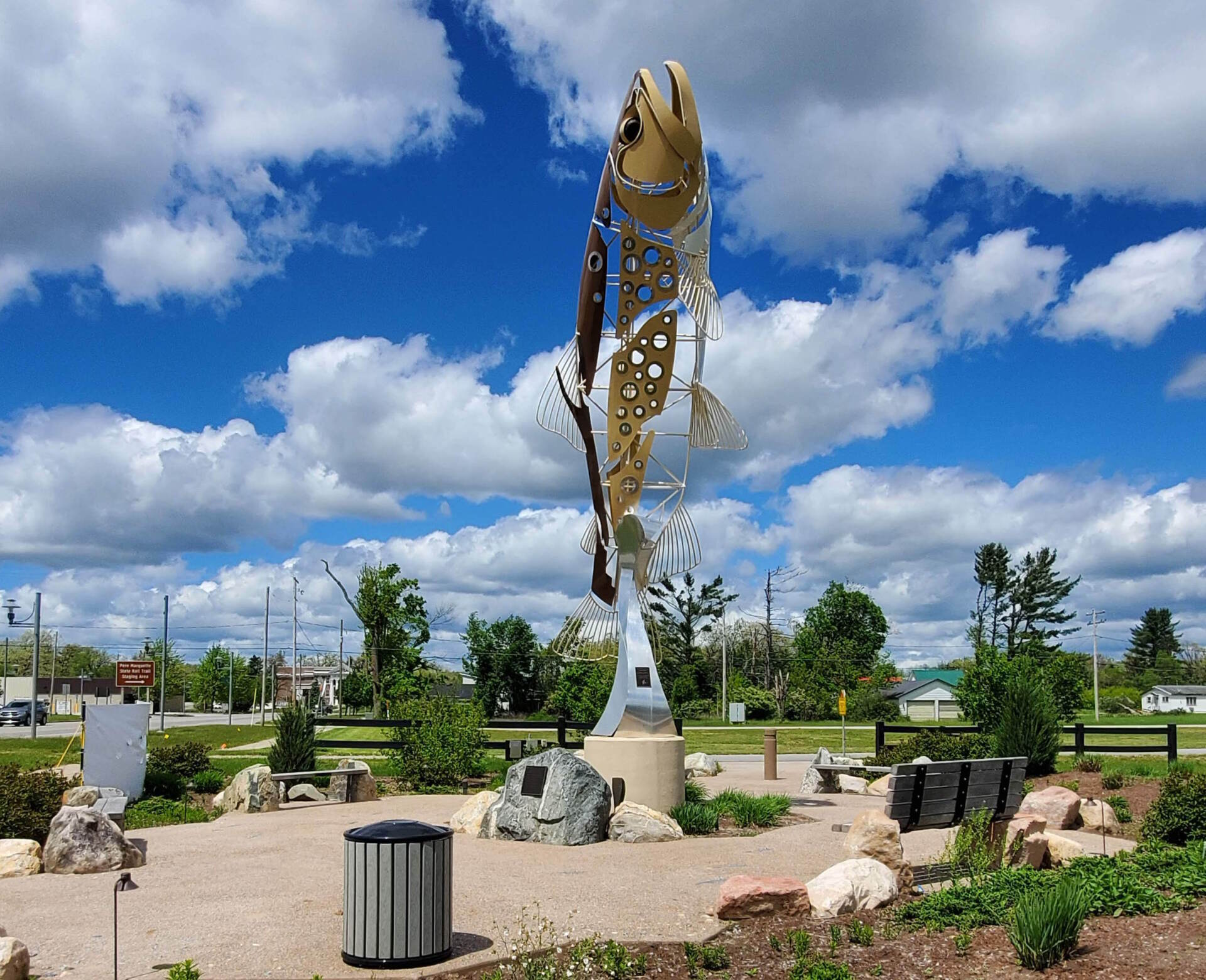 
World’s Largest Brown Trout Sculpture: world record in Baldwin, Michigan