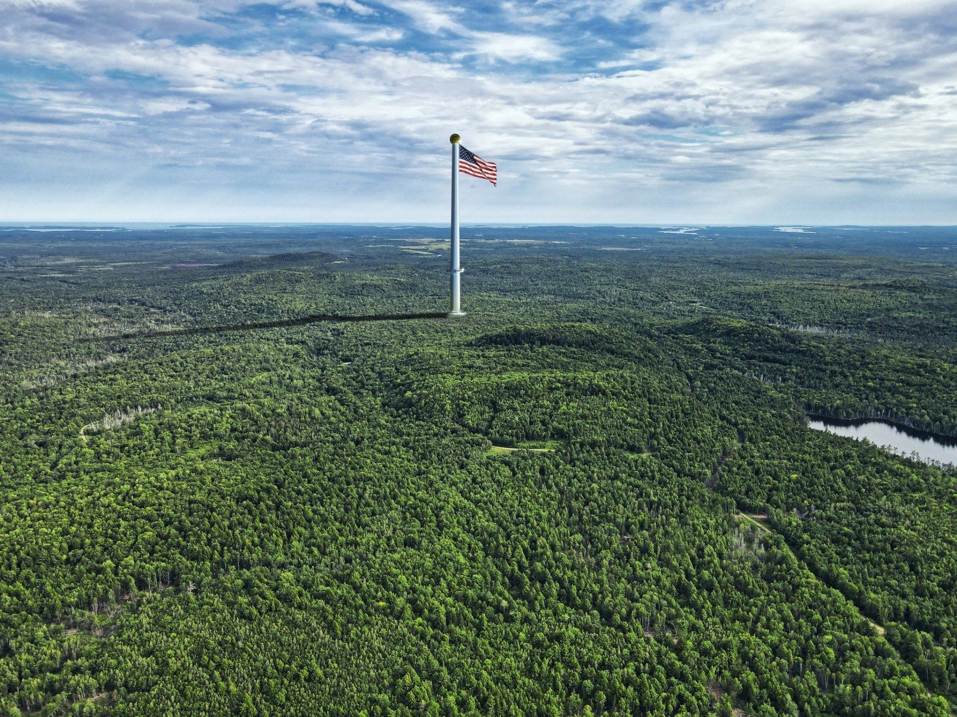 World's Tallest Flagpole: world record attempt in Columbia Falls, Maine World's Tallest Flagpole: world record attempt in Columbia Falls, Maine