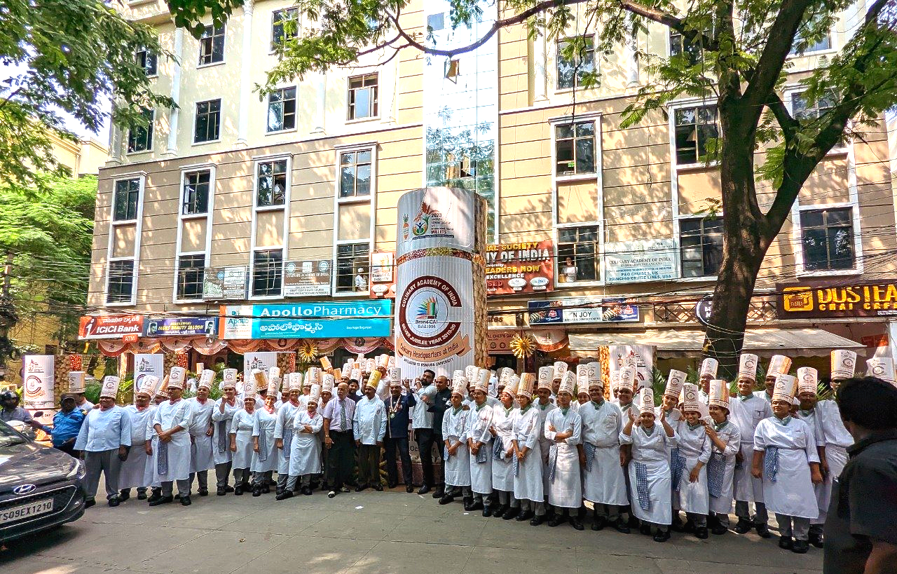 
World's Tallest Chef Hat: world record in Hyderabad, India