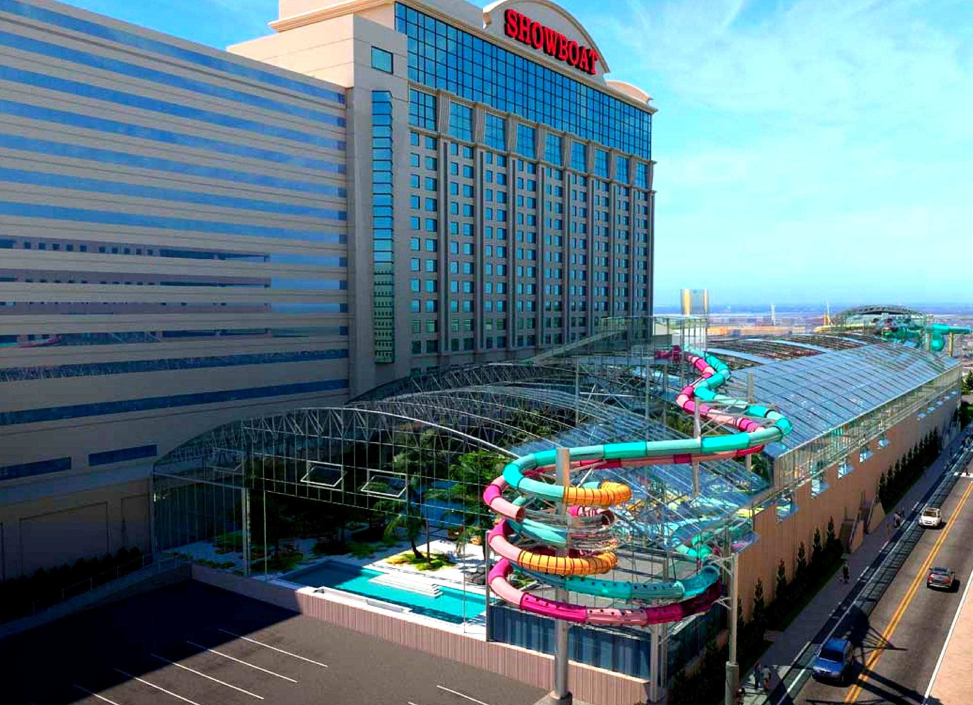 World's largest indoor beachfront waterpark: world record in Atlantic City, New York