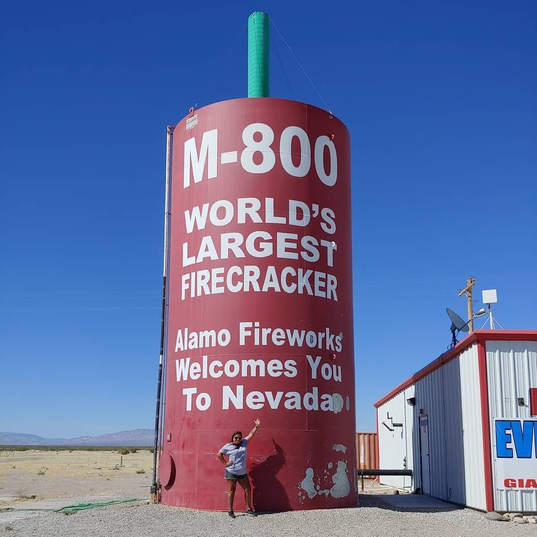 World's Largest Firecracker Sculpture: world record in Amargosa, Nevada