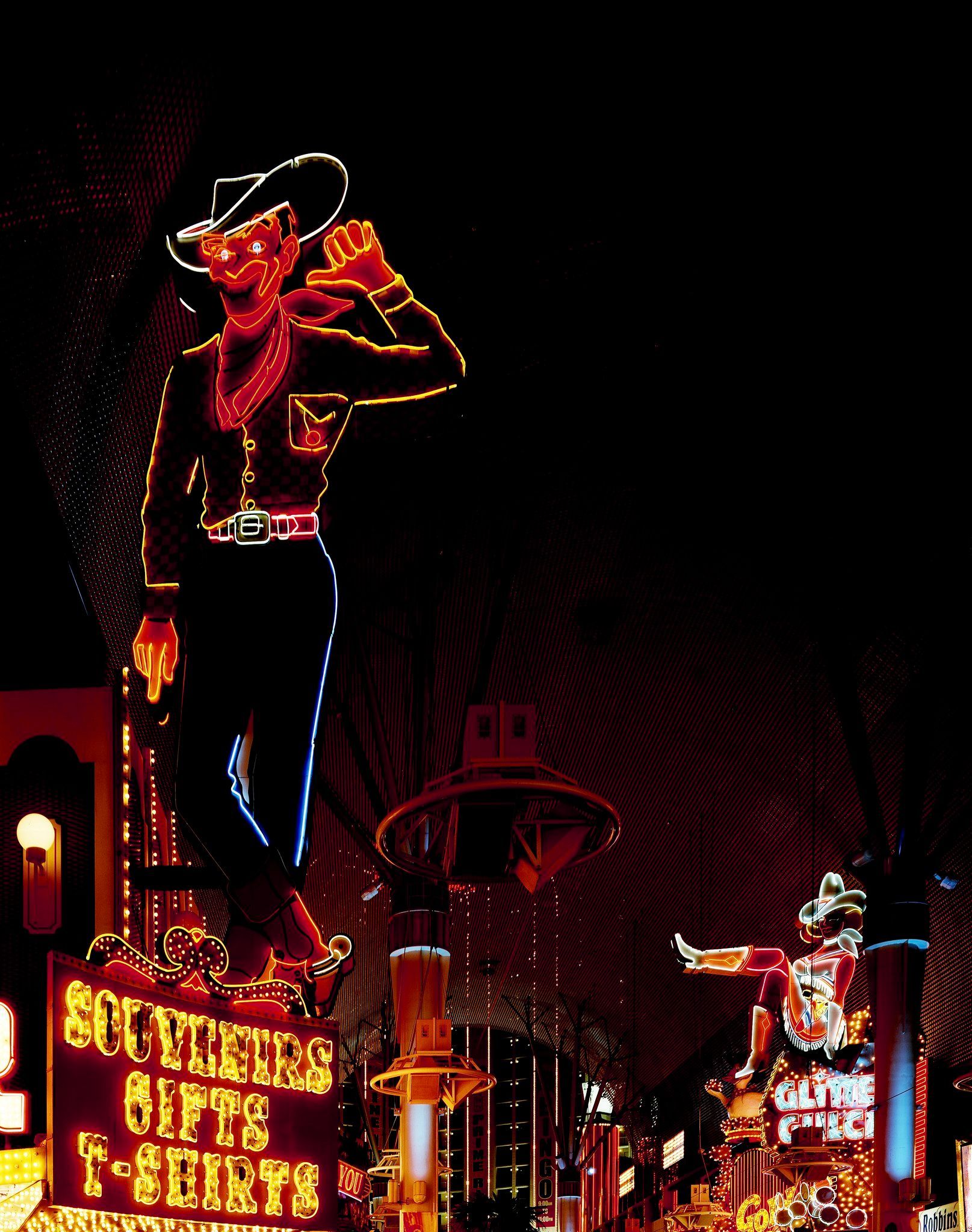 World's Largest Mechanical Neon Sign: world record in Las Vegas, Nevada