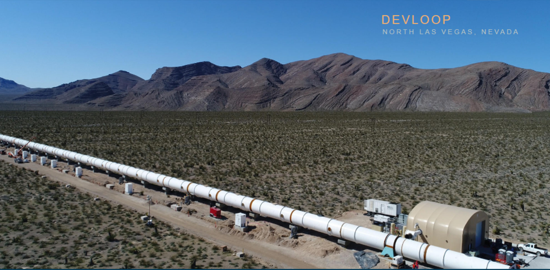 World’s first full-scale hyperloop system: world record near Las Vegas, Nevada