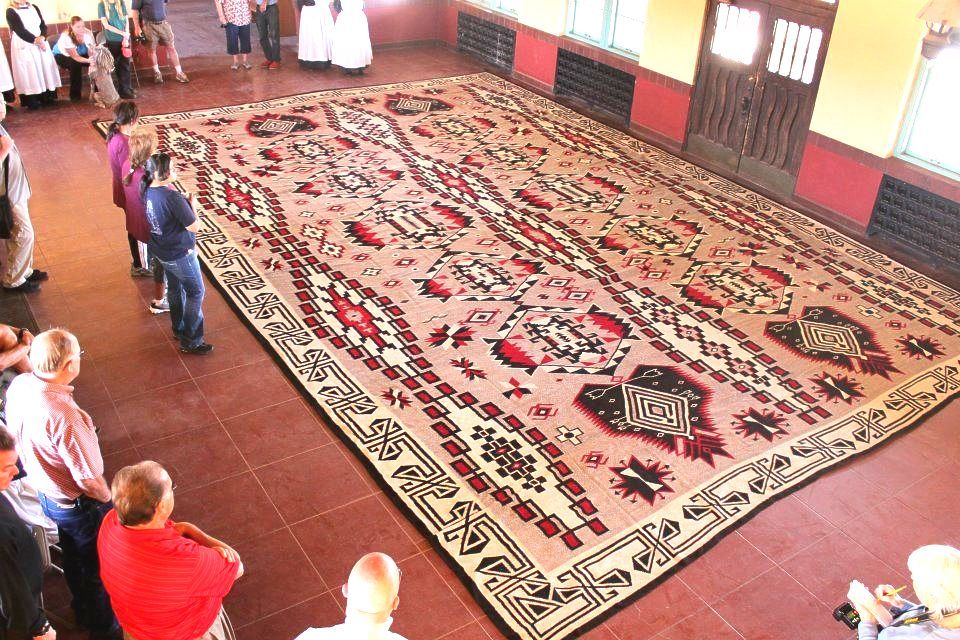 Worlds Largest Navajo Rug: world record in Winslow, Arizona Worlds Largest Navajo Rug: world record in Winslow, Arizona