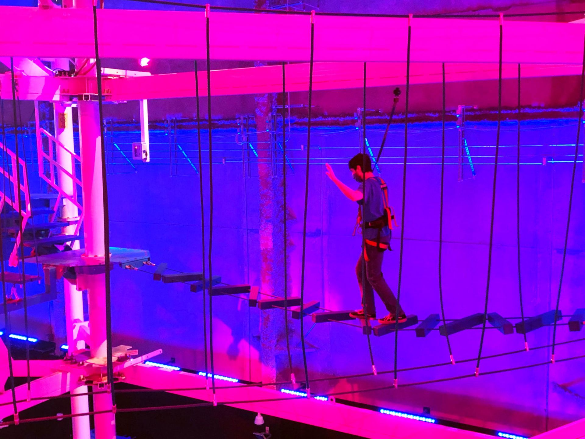 World's Largest Indoor Ropes Course: world record in New Haven, Connecticut