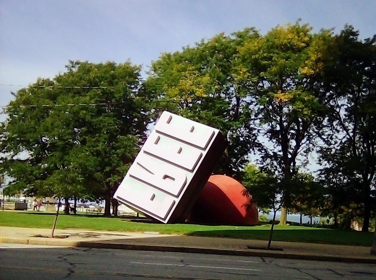 World's Largest Rubber Stamp Sculpture: world record in Cleveland, Ohio