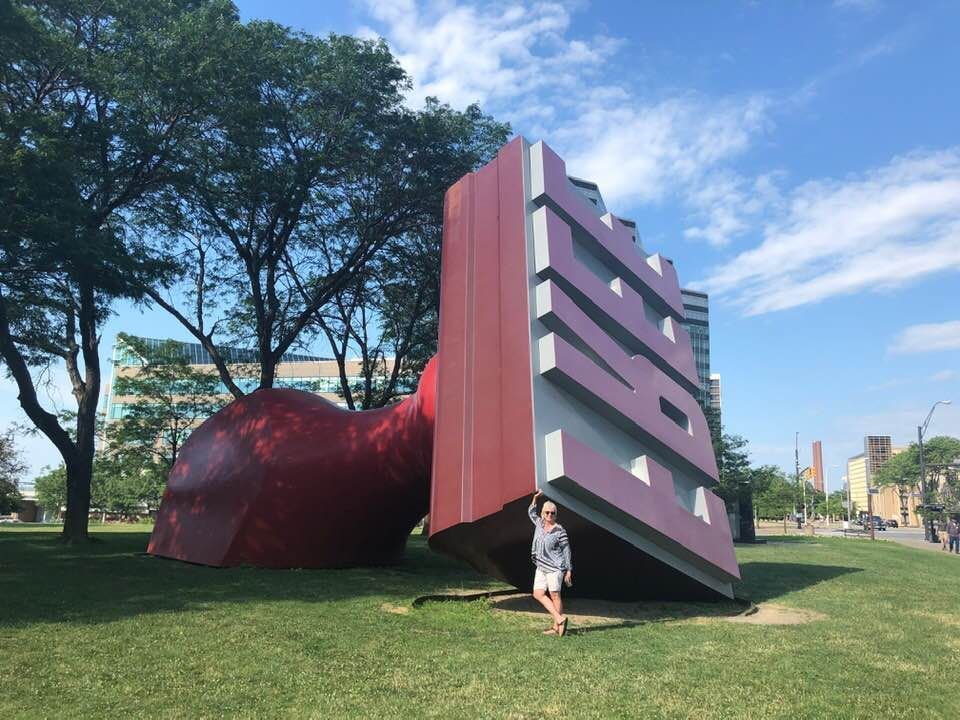 World's Largest Rubber Stamp Sculpture: world record in Cleveland, Ohio