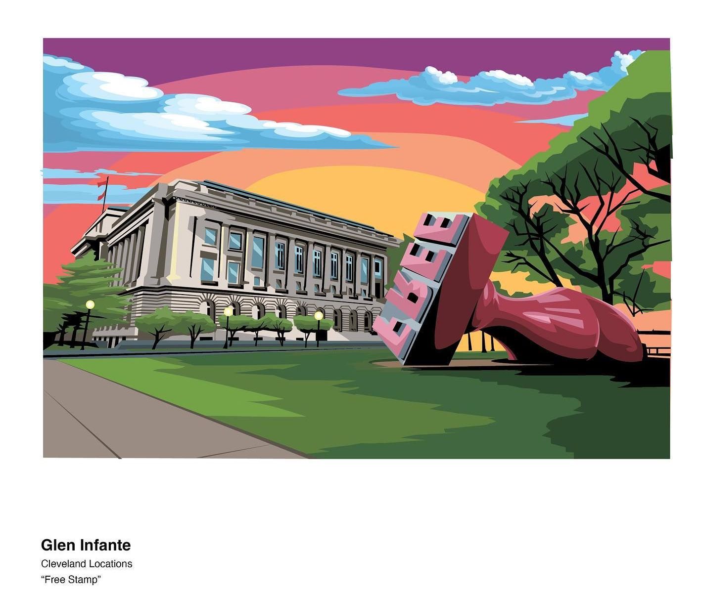 World's Largest Rubber Stamp Sculpture: world record in Cleveland, Ohio