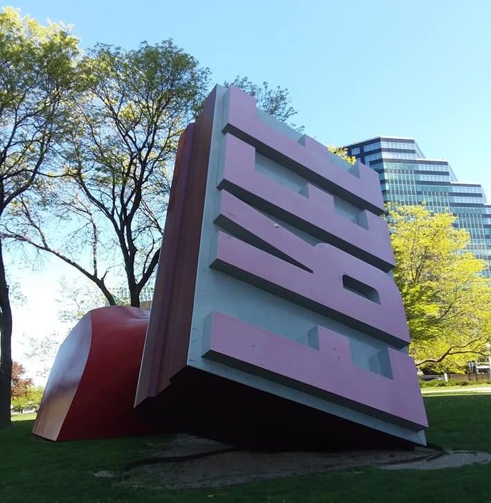 World's Largest Rubber Stamp Sculpture: world record in Cleveland, Ohio