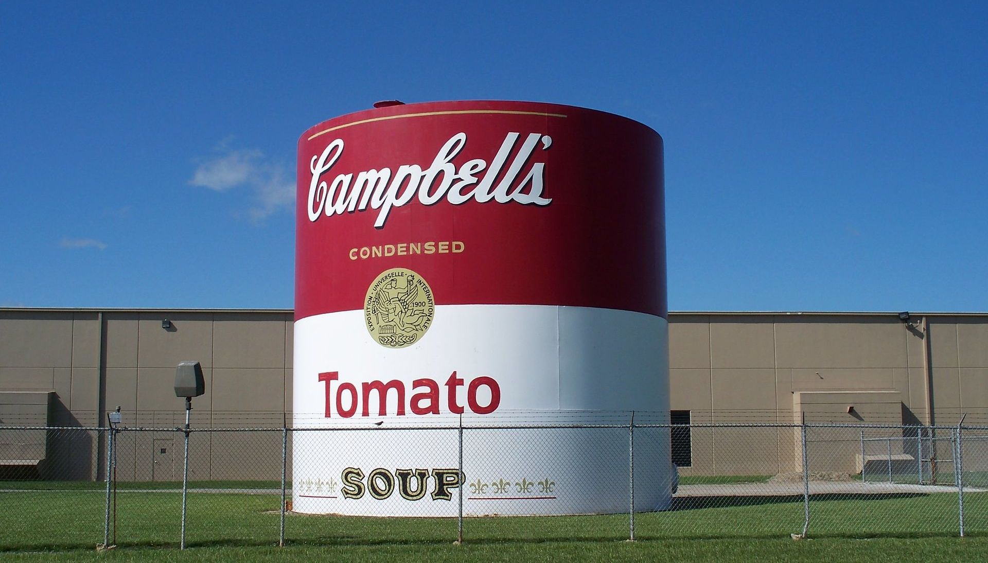 World's Largest Tomato Soup Can Sculpture: world record in Napoleon, Ohio