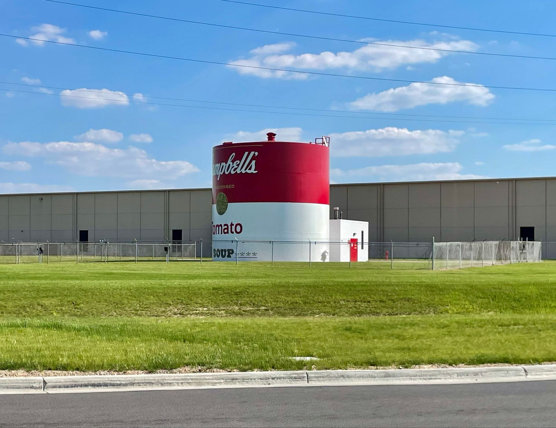 World's Largest Tomato Soup Can Sculpture: world record in Napoleon, Ohio