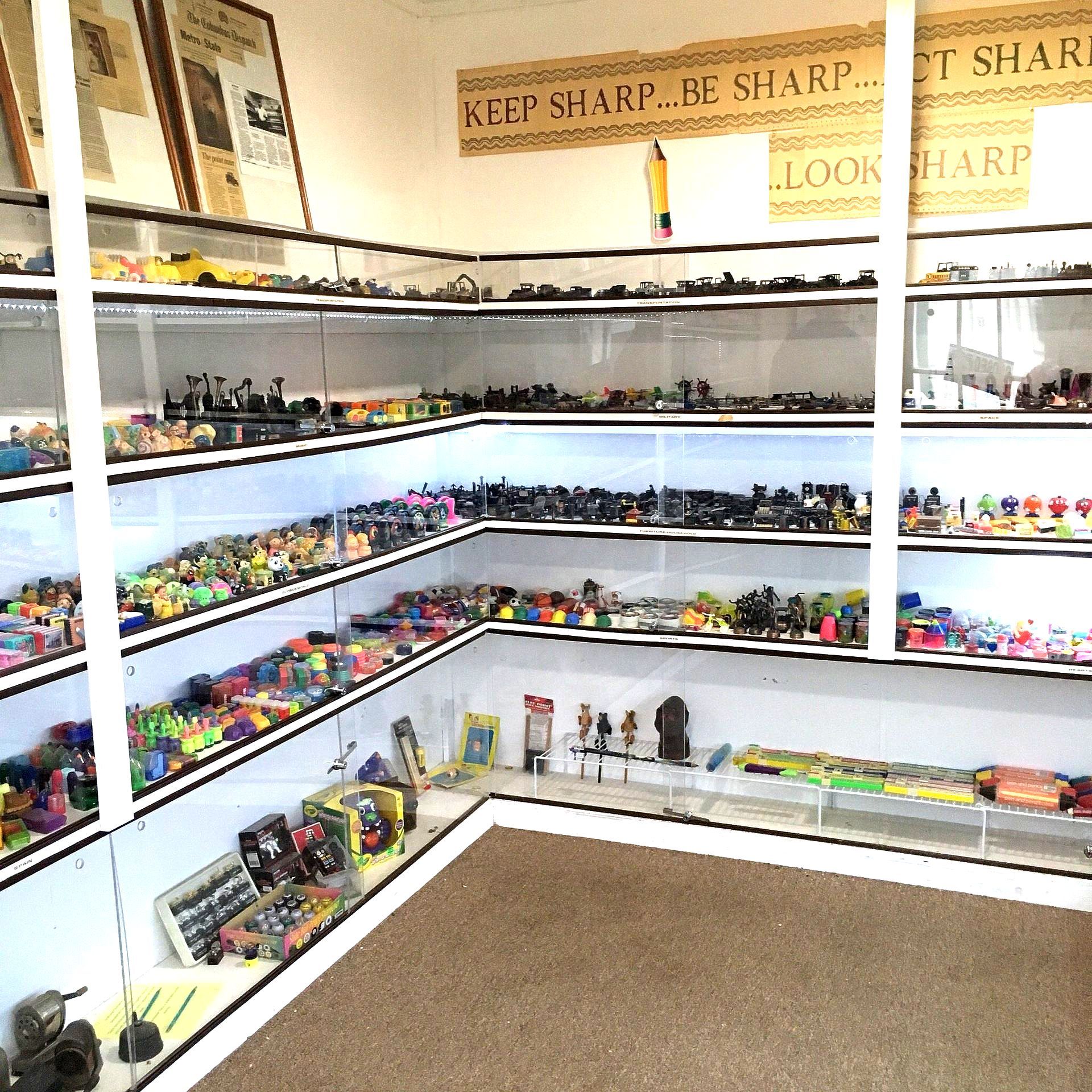 World's First Pencil Sharpener Museum: world record in Logan, Ohio