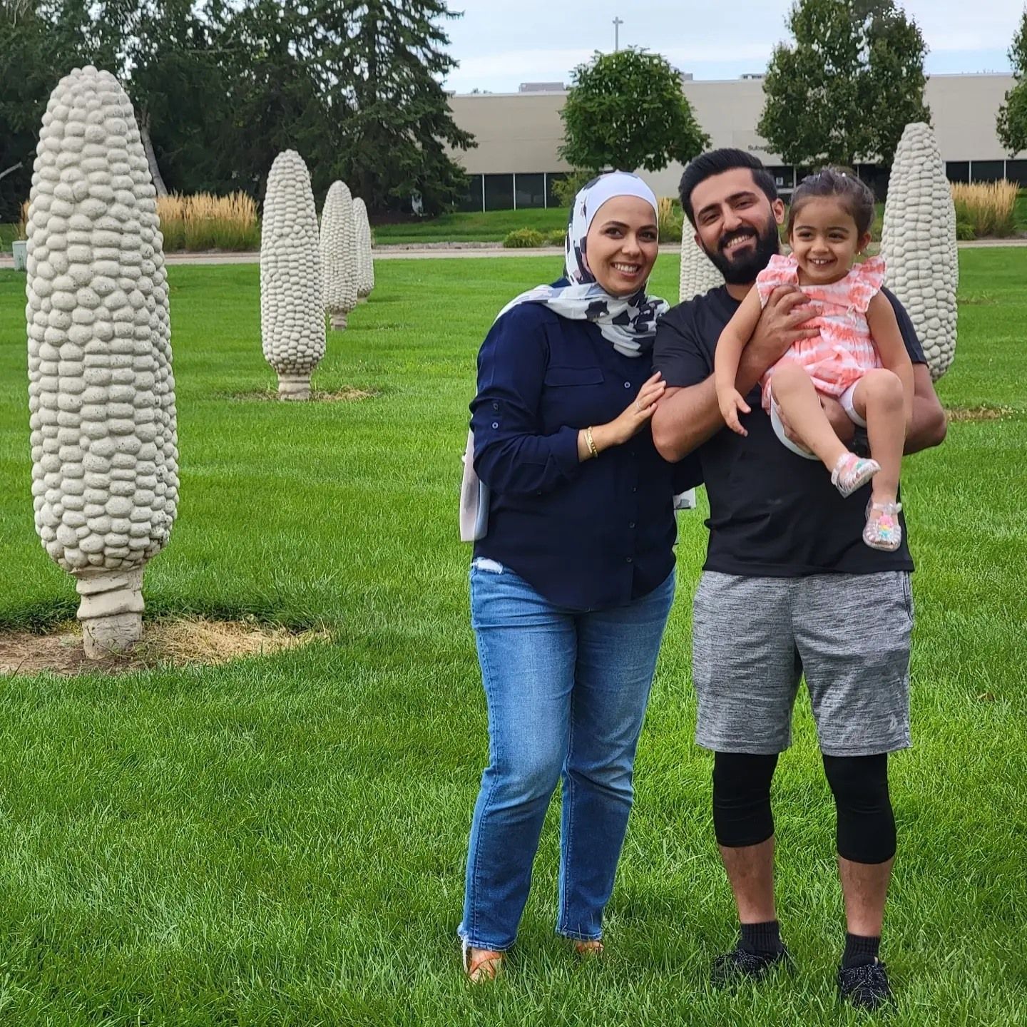 World's Largest Field Of Corn Cobs Sculptures: world record in Dublin, Ohio World's Largest Field Of Corn Cobs Sculptures: world record in Dublin, Ohio