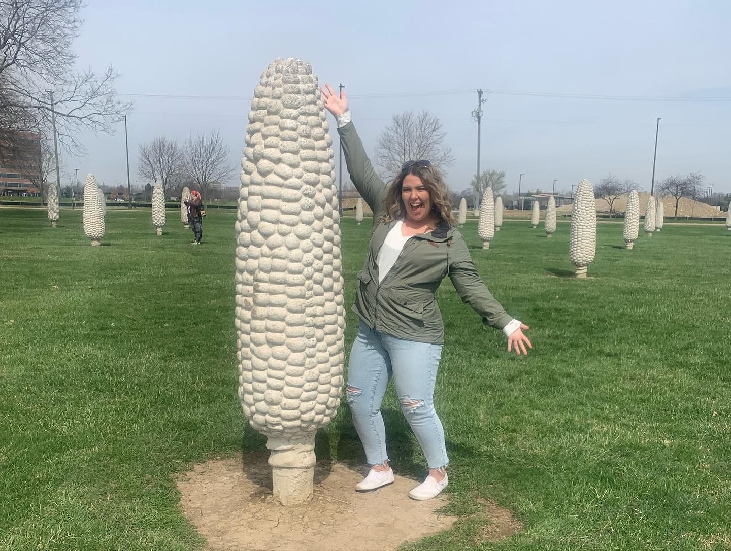 World's Largest Field Of Corn Cobs Sculptures: world record in Dublin, Ohio World's Largest Field Of Corn Cobs Sculptures: world record in Dublin, Ohio